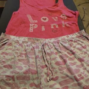 Love Pink Women's Pajama Set - Pink
